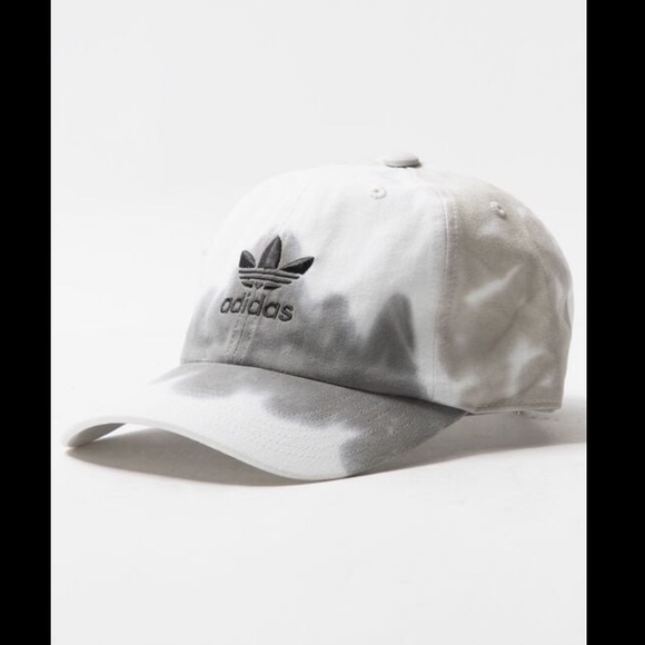 Adidas Originals Black and White Gradient Tie Dye Cap - Picture 1 of 11